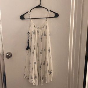 White patterned dress